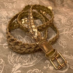 H&M Soft gold skinny belt